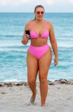 ISKRA LAWRENCE in Bikini at a Beach in Miami 12/09/2018