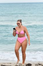 ISKRA LAWRENCE in Bikini at a Beach in Miami 12/09/2018
