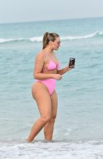 ISKRA LAWRENCE in Bikini at a Beach in Miami 12/09/2018