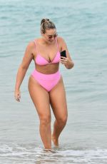 ISKRA LAWRENCE in Bikini at a Beach in Miami 12/09/2018