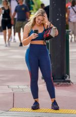 ISKRA LAWRENCE in Tights Leaves a Gym in Miami 12/10/2018