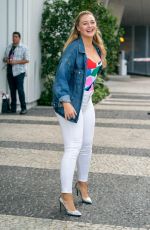 ISKRA LAWRENCE on the Set of a Photoshoot in Miami 12/08/2018