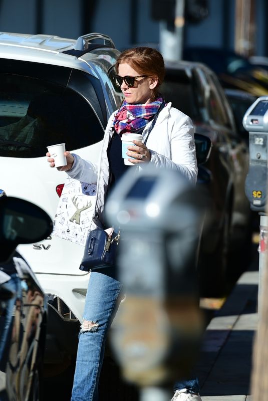 ISLA FISHER Leaves Alfred Coffee in Los Angeles 12/28/2018