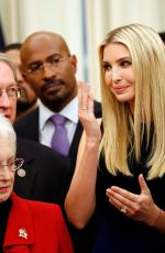 IVANKA TRUMP at a Signing Ceremony for S. 756 in Washington D.C. 12/21/2018