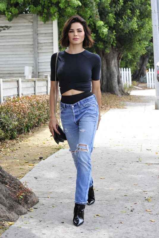 JENNA DEWAN in Ripped Jeans Out for Breakfast in Santa Monica 12/07/2018