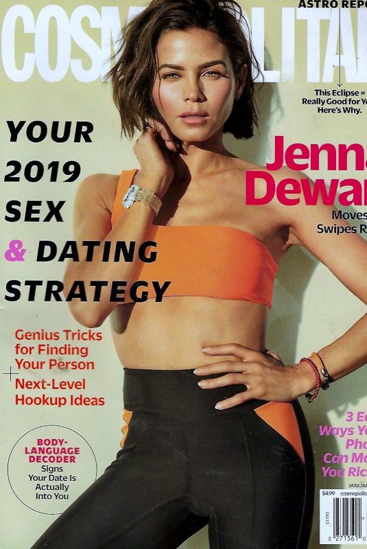 JENNA DEWAN on the Cover of Cosmopolitan Magazine, January 2019