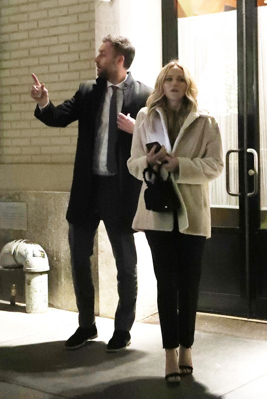 JENNIFER LAWRENCE and Cooke Maroney Out for Dinner in New York 12/20/2018