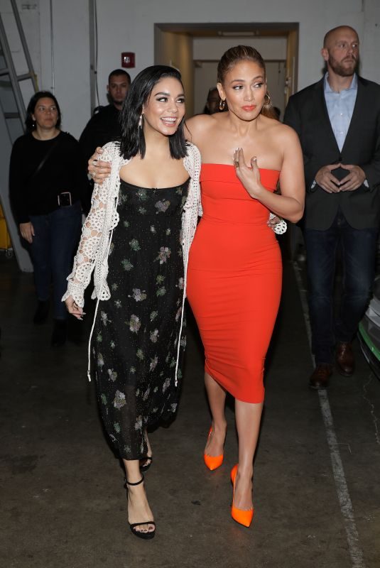 JENNIFER LOPEZ and VANESSA HUDGENS Arrives at Despierta America in Miami 12/14/2018
