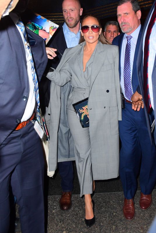 JENNIFER LOPEZ Leaves Tonight Show in New York 12/11/2018