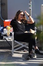 JESSICA ALBA on the Set of LA