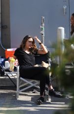 JESSICA ALBA on the Set of LA