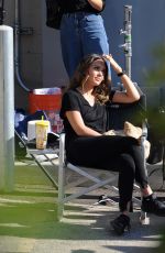 JESSICA ALBA on the Set of LA
