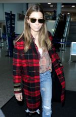 JESSICA BIEL at Los Angeles International Airport 12/08/2018