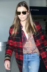 JESSICA BIEL at Los Angeles International Airport 12/08/2018