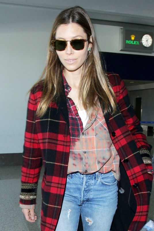 JESSICA BIEL at Los Angeles International Airport 12/08/2018