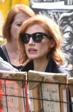 JESSICA CHASTAIN Out on Batman Alley in Sao Paulo 12/08/2018