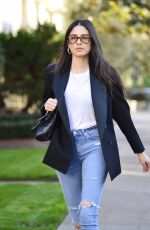 JESSICA GOMES in Ripped Denim Out in Los Angeles 12/21/2018
