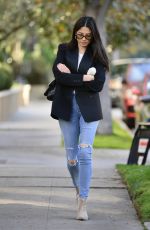 JESSICA GOMES in Ripped Denim Out in Los Angeles 12/21/2018