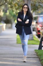 JESSICA GOMES in Ripped Denim Out in Los Angeles 12/21/2018