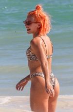 JESSICA WOODLEY in Bikini at a Beach in Tulum 12/12/2018