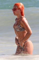 JESSICA WOODLEY in Bikini at a Beach in Tulum 12/12/2018
