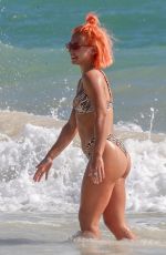 JESSICA WOODLEY in Bikini at a Beach in Tulum 12/12/2018