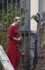 JODIE COMER and SANDRA OH on the Set of Killing Eve, Second Season in Rome 12/04/2018