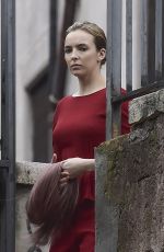 JODIE COMER and SANDRA OH on the Set of Killing Eve, Second Season in Rome 12/04/2018