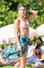 JOY CORRINGAN in Bikni on the Beach in Miami 12/08/2018