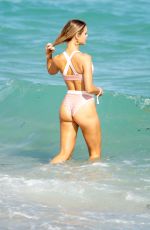 JOY CORRINGAN in Bikni on the Beach in Miami 12/08/2018
