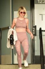 JULIANNE HOUGH Leaves a Gym in Los Angeles 12/20/2018