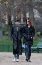 KAIA GERBER and CINDY CRAWFORD Out in Paris 12/06/2018