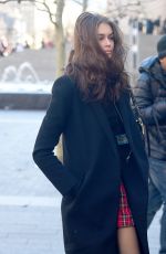 KAIA GERBER Arrives at Chanel Metiers D