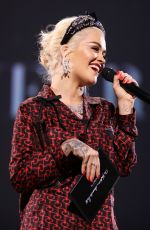 KAIA GERBER is presented with the Model of the Year Award, presented by RITA ORA at The Fashion Awards 2018
