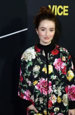 KAITLYN DEVER at Vice Premiere in Los Angeles 12/11/2018