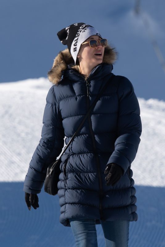 KALEY CUOCO on Honeymoon in Zermatt 12/15/2018