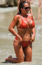 KAREN DANCZUK in Bikini at a Beach in Spain 12/29/2018