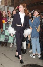 KAREN GILLAN Leaves Aol Build in New York 12/14/2018