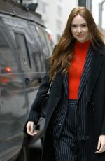 KAREN GILLAN Leaves Good Day New York 12/13/2018