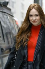 KAREN GILLAN Leaves Good Day New York 12/13/2018
