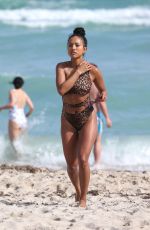 KARRUECHE TRAN in Bikini on the Beach in Miami 12/31/2018