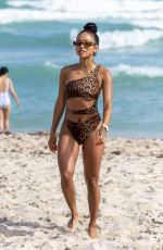 KARRUECHE TRAN in Bikini on the Beach in Miami 12/31/2018