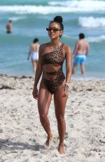 KARRUECHE TRAN in Bikini on the Beach in Miami 12/31/2018