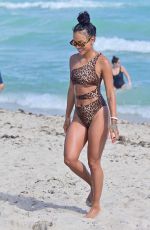 KARRUECHE TRAN in Bikini on the Beach in Miami 12/31/2018