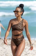 KARRUECHE TRAN in Bikini on the Beach in Miami 12/31/2018