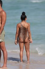 KARRUECHE TRAN in Bikini on the Beach in Miami 12/31/2018