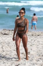 KARRUECHE TRAN in Bikini on the Beach in Miami 12/31/2018
