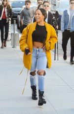 KARRUECHE TRAN in Ripped Jeans Out Shopping in Beverly Hills 12/28/2018