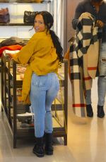 KARRUECHE TRAN in Ripped Jeans Out Shopping in Beverly Hills 12/28/2018