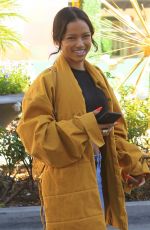 KARRUECHE TRAN in Ripped Jeans Out Shopping in Beverly Hills 12/28/2018